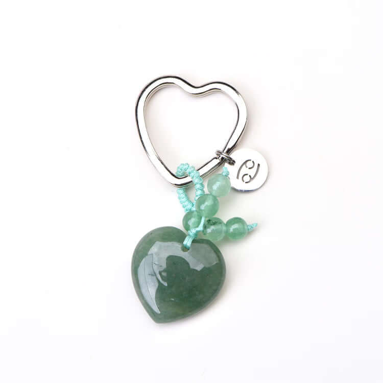 Cancer Birthstone Keyring (June 21 - July 22)